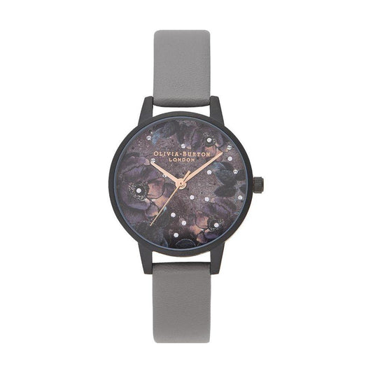 Olivia Burton Gray Synthetic Leather Watch Olivia Burton