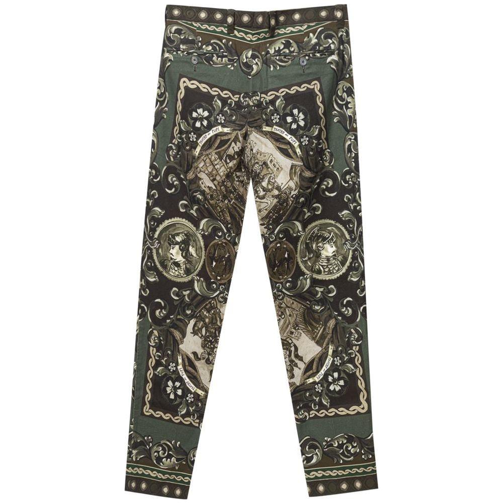 Dolce & Gabbana Green Cotton Jeans & Pant Dolce & Gabbana