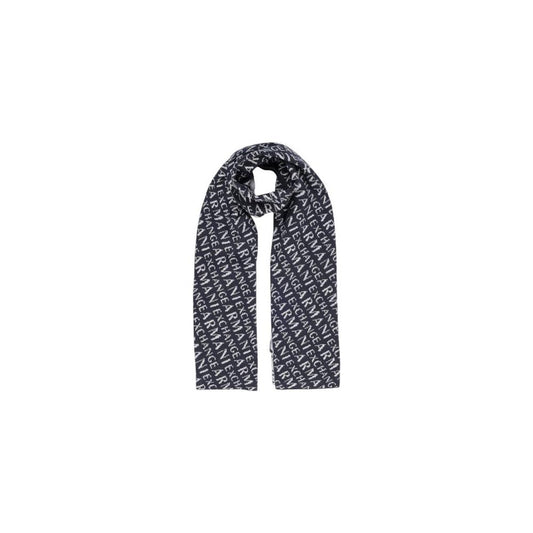 Armani Exchange Blue Polyamide Scarf Armani Exchange