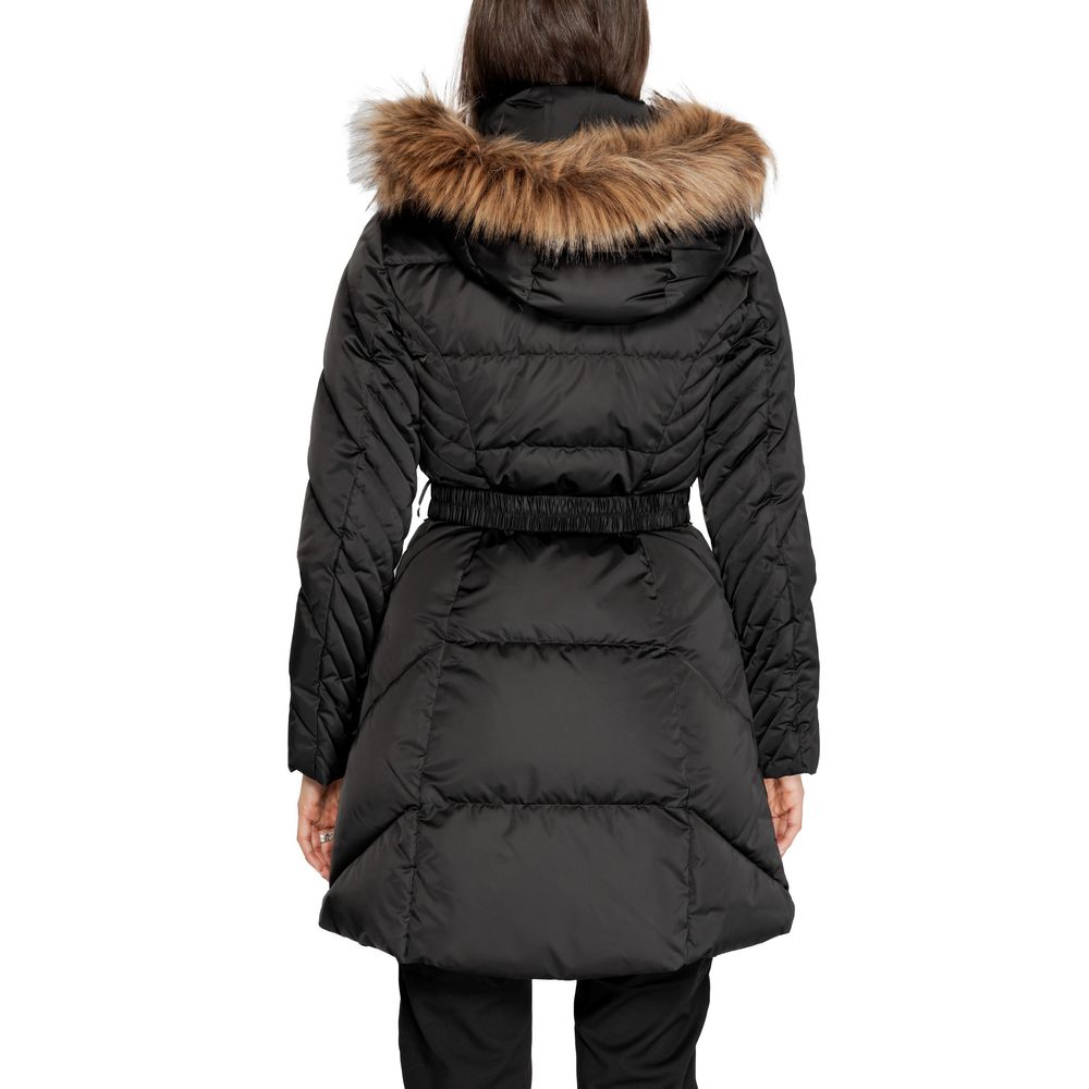 Guess Black Polyester Jackets & Coat Guess