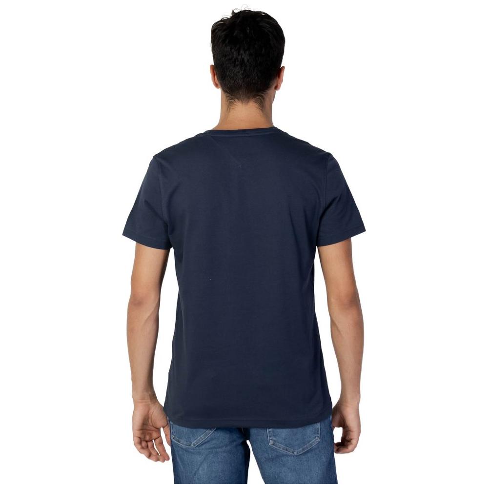 Tommy Hilfiger Jeans Blue Cotton T-Shirt Tommy Hilfiger Jeans