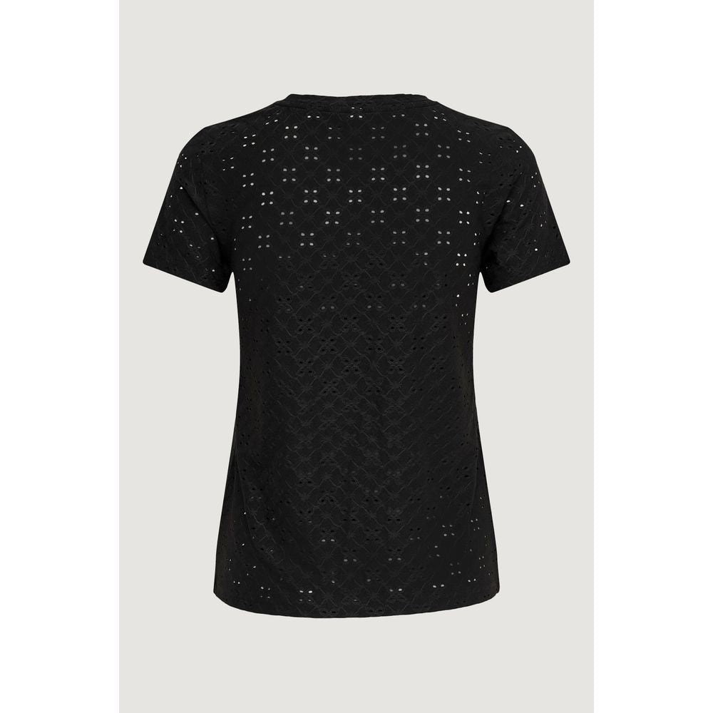 Jacqueline De Yong Black Polyester Tops & T-Shirt Jacqueline De Yong