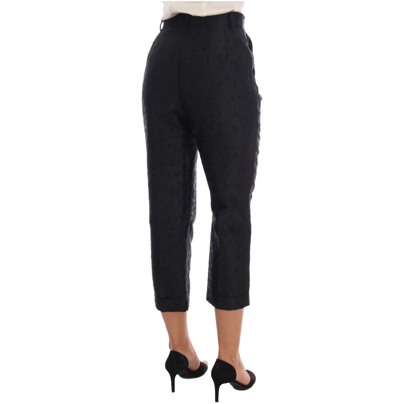 Dolce & Gabbana Elegant High Waist Capri Dress Pants Jeans & Pants Dolce & Gabbana