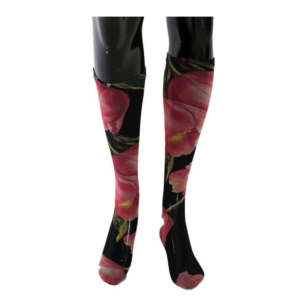 Dolce & Gabbana Floral Nylon Stretch Stockings Dolce & Gabbana