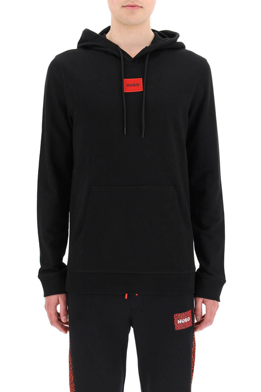 Hugo logo patch hoodie