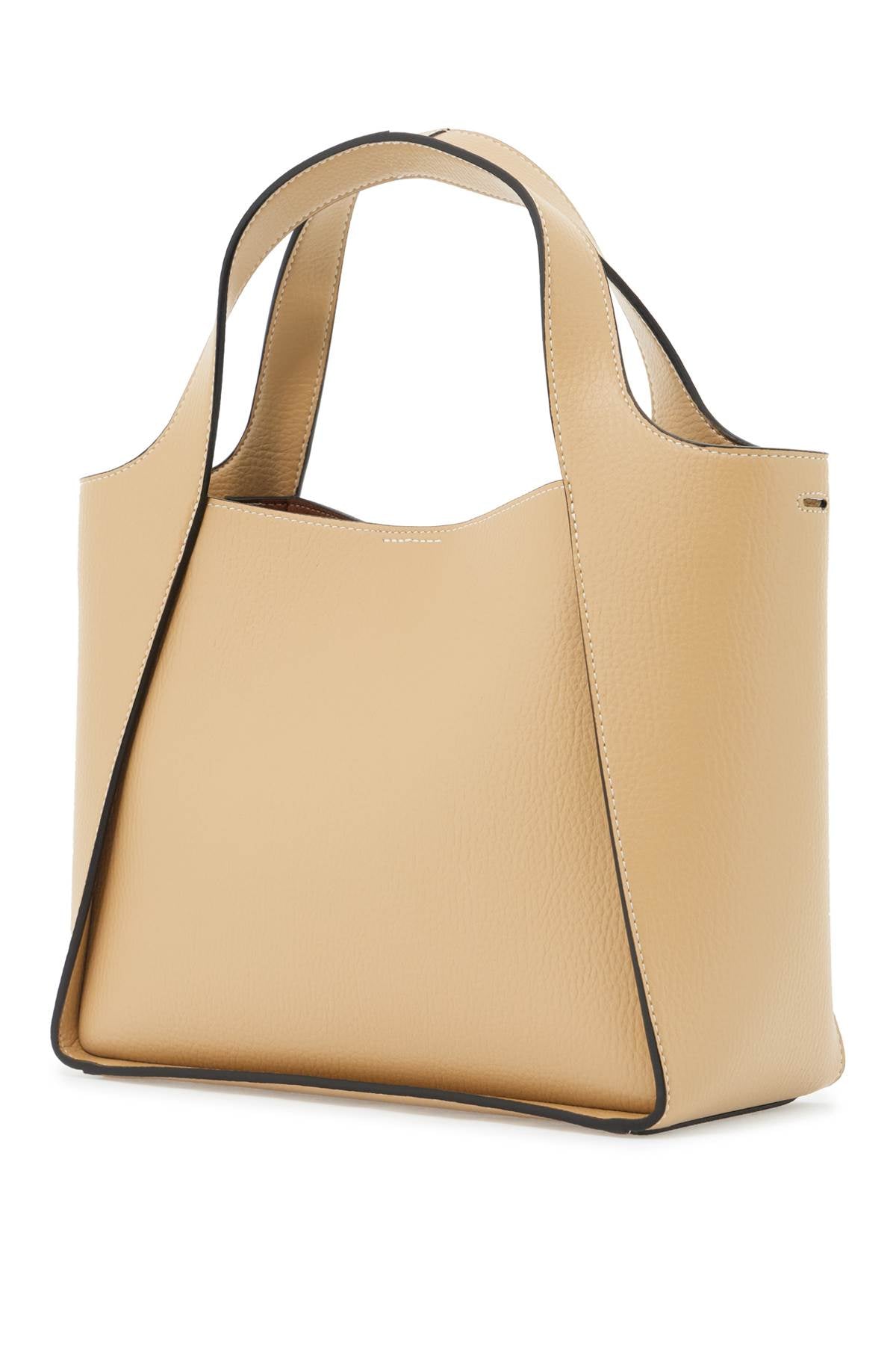 Front view with bag zipped and handles upright.