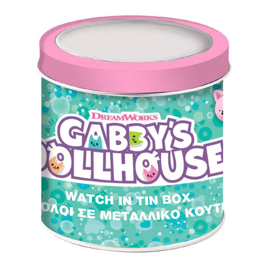 GABBYS DOLLHOUSE Mod. 000574089 - Tin Box WATCHES CARTOON