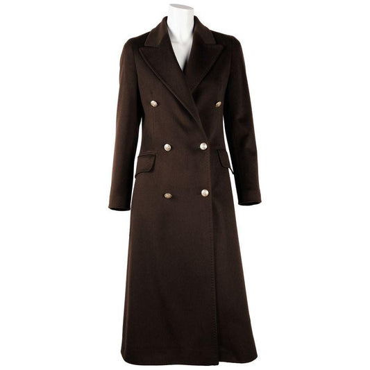 Made in Italy Blue Wool Women Coat