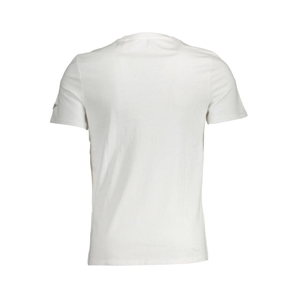 Guess Jeans White Cotton Men T-Shirt Guess Jeans