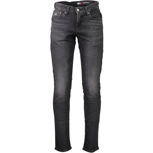 Tommy Hilfiger Black Cotton Jeans & Pant Tommy Hilfiger