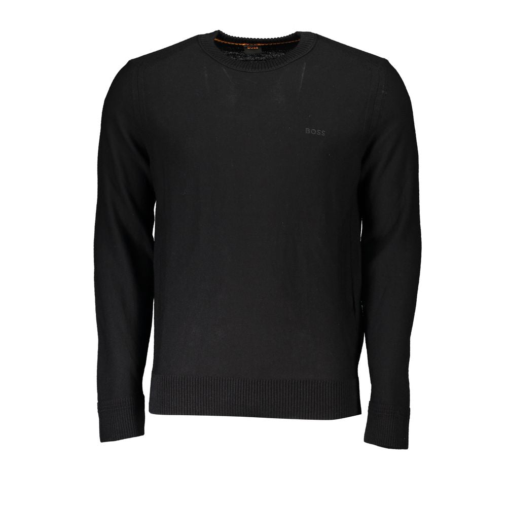 Hugo Boss Black Wool Men Sweater Hugo Boss