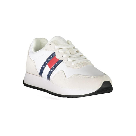 Tommy Hilfiger White Polyester Sneaker Tommy Hilfiger