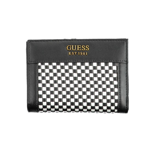 Guess Jeans Black Polyethylene Women Wallet Guess Jeans