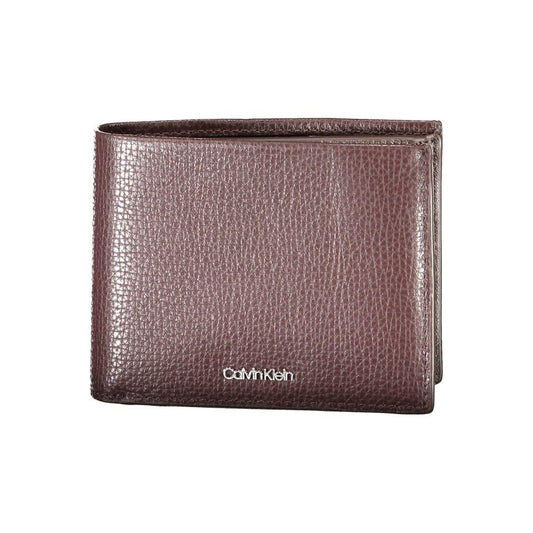 Calvin Klein Brown Leather Men Wallet Calvin Klein