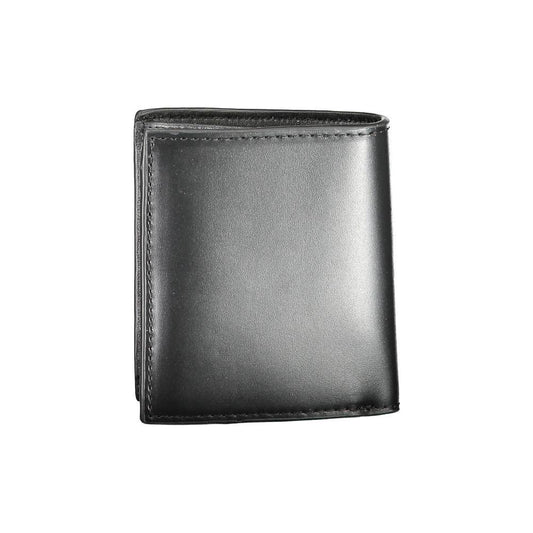 Tommy Hilfiger Black Leather Men Wallet Tommy Hilfiger