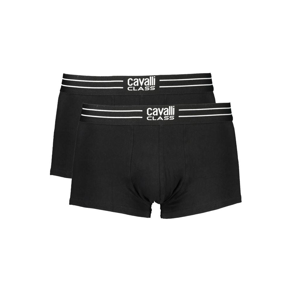 Cavalli Class Black Cotton Men Boxer