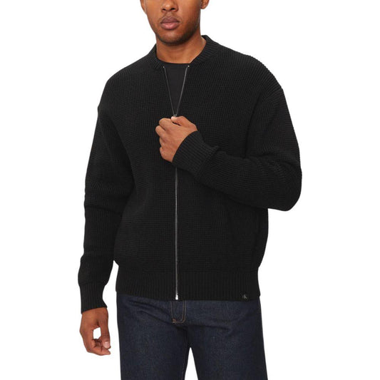 Calvin Klein Jeans Black Cotton Sweater Calvin Klein Jeans