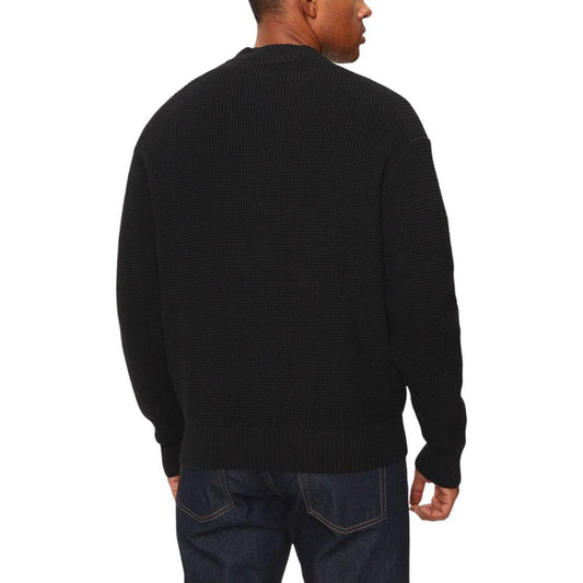 Calvin Klein Jeans Black Cotton Sweater Calvin Klein Jeans