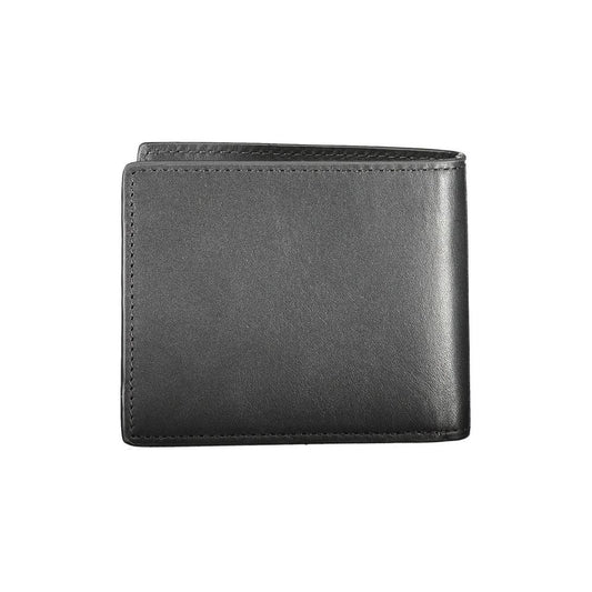 Tommy Hilfiger Black Leather Men Wallet Tommy Hilfiger