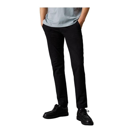 Calvin Klein Jeans Black Cotton Rigenerato Jeans & Pant Calvin Klein Jeans