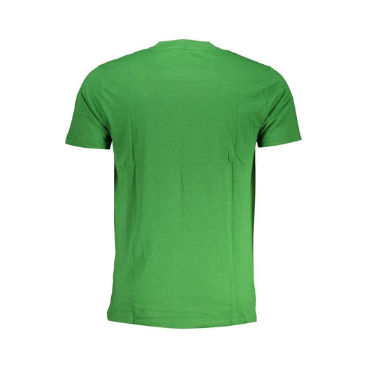 Cavalli Class Green Cotton T-Shirt Cavalli Class