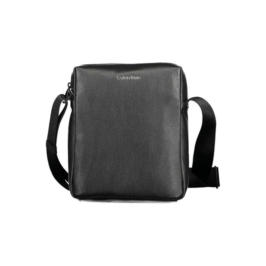 Calvin Klein Black Polyester Men Shoulder Bag Calvin Klein