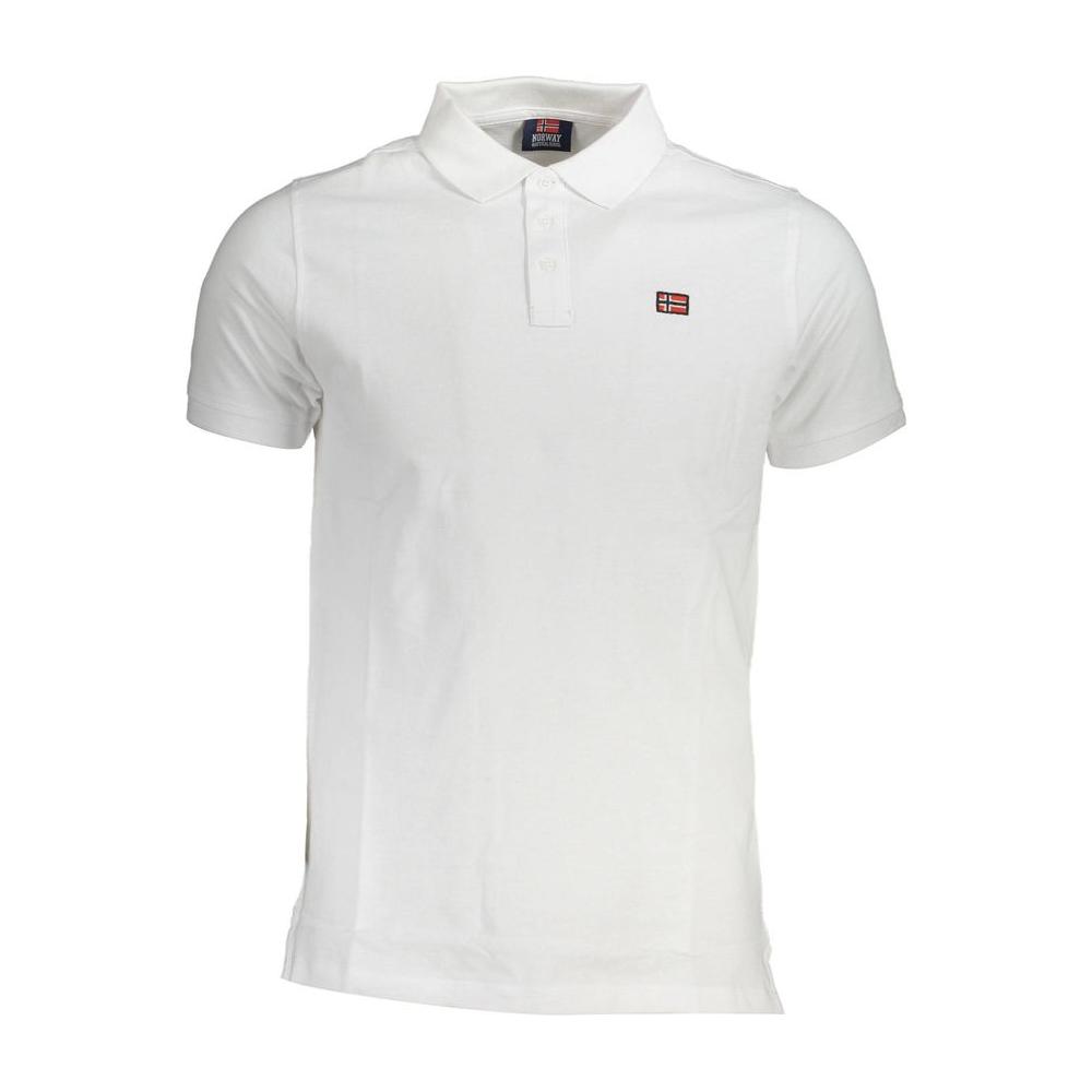 Norway 1963 White Cotton Polo Shirt Norway 1963