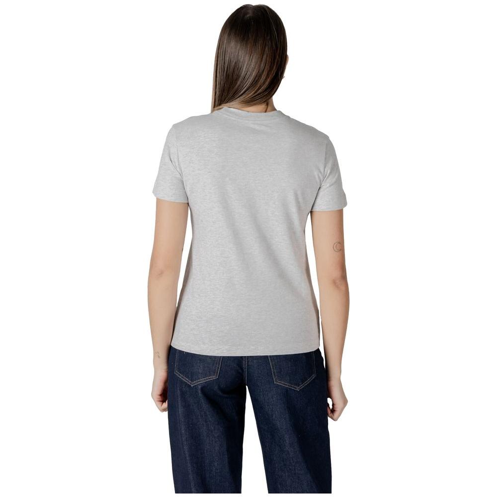 Calvin Klein Jeans Gray Cotton Tops & T-Shirt Calvin Klein Jeans