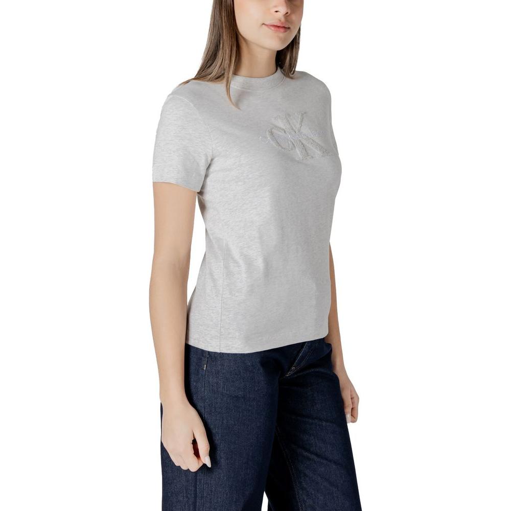 Calvin Klein Jeans Gray Cotton Tops & T-Shirt Calvin Klein Jeans