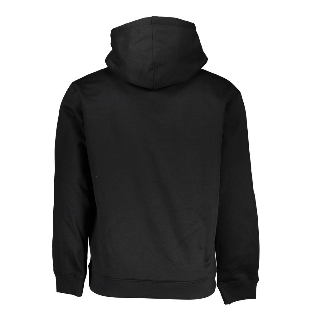 Calvin Klein Sleek Fleece Hooded Sweatshirt in Black Calvin Klein