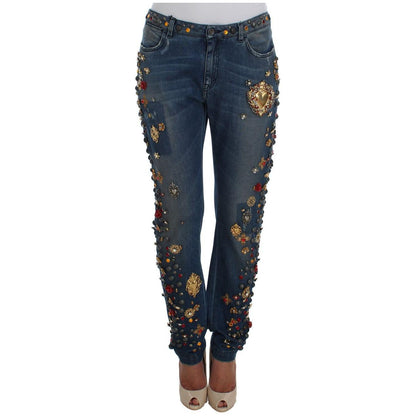 Dolce & Gabbana Enchanted Sicily Embellished Boyfriend Jeans Dolce & Gabbana