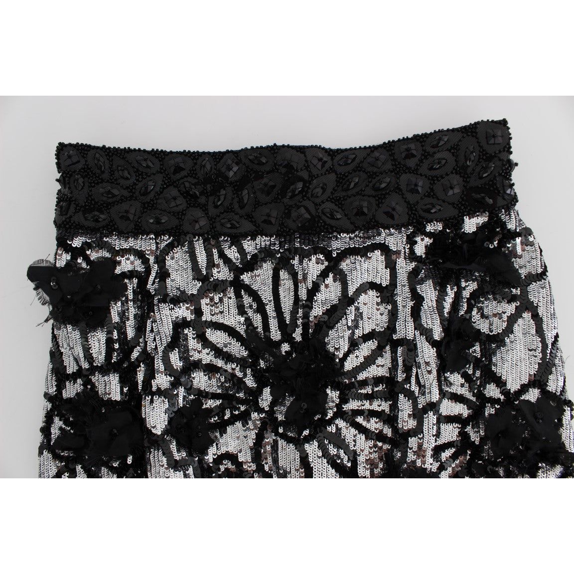 Dolce & Gabbana Sequined High Waist Designer Mini Shorts Dolce & Gabbana