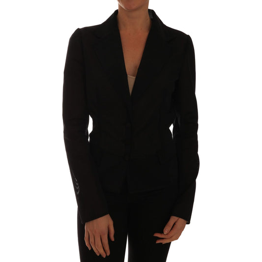 Semi-Transparent Darkgreen Nylon Blazer