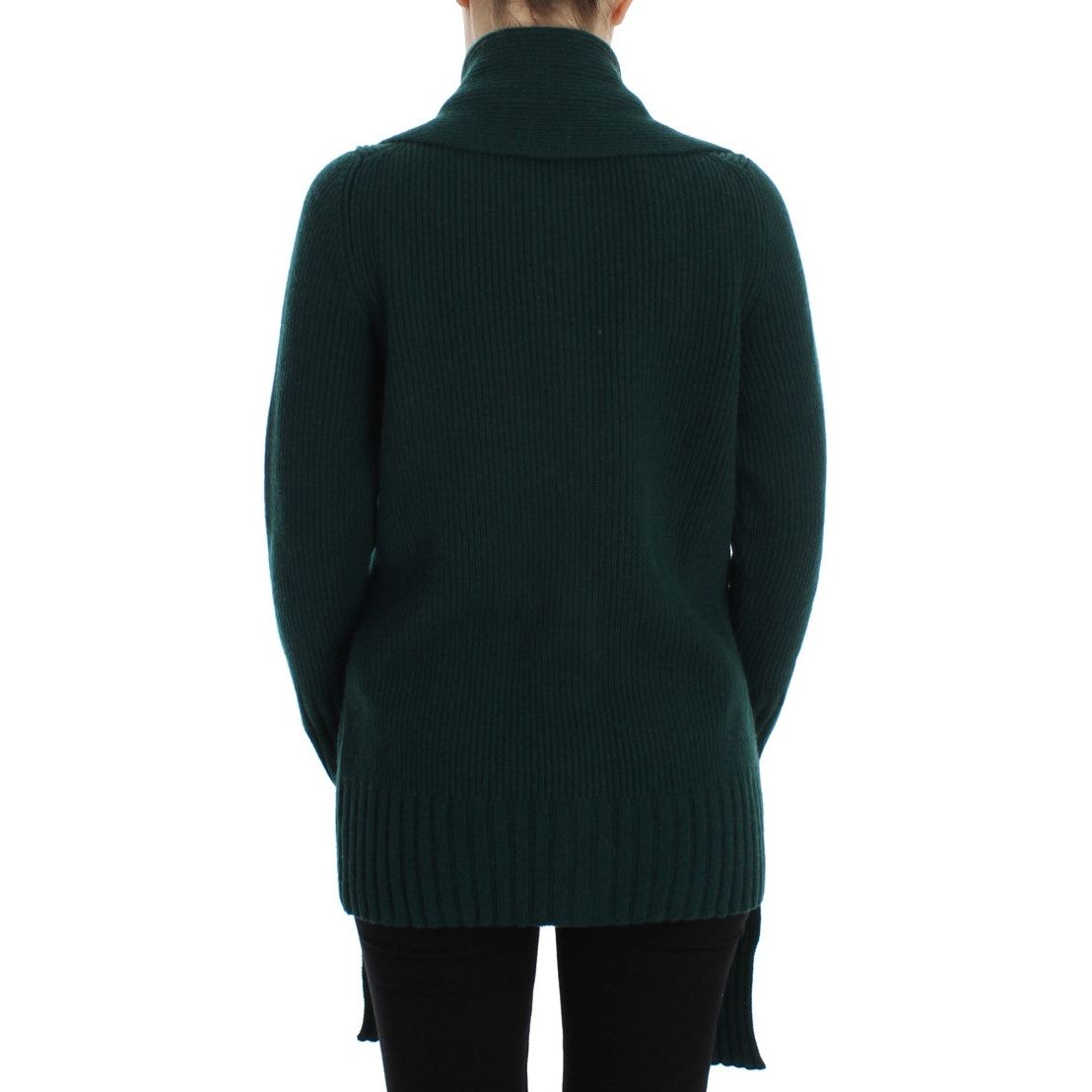 Dolce & Gabbana Elegant Green Cashmere Cardigan Sweater Dolce & Gabbana