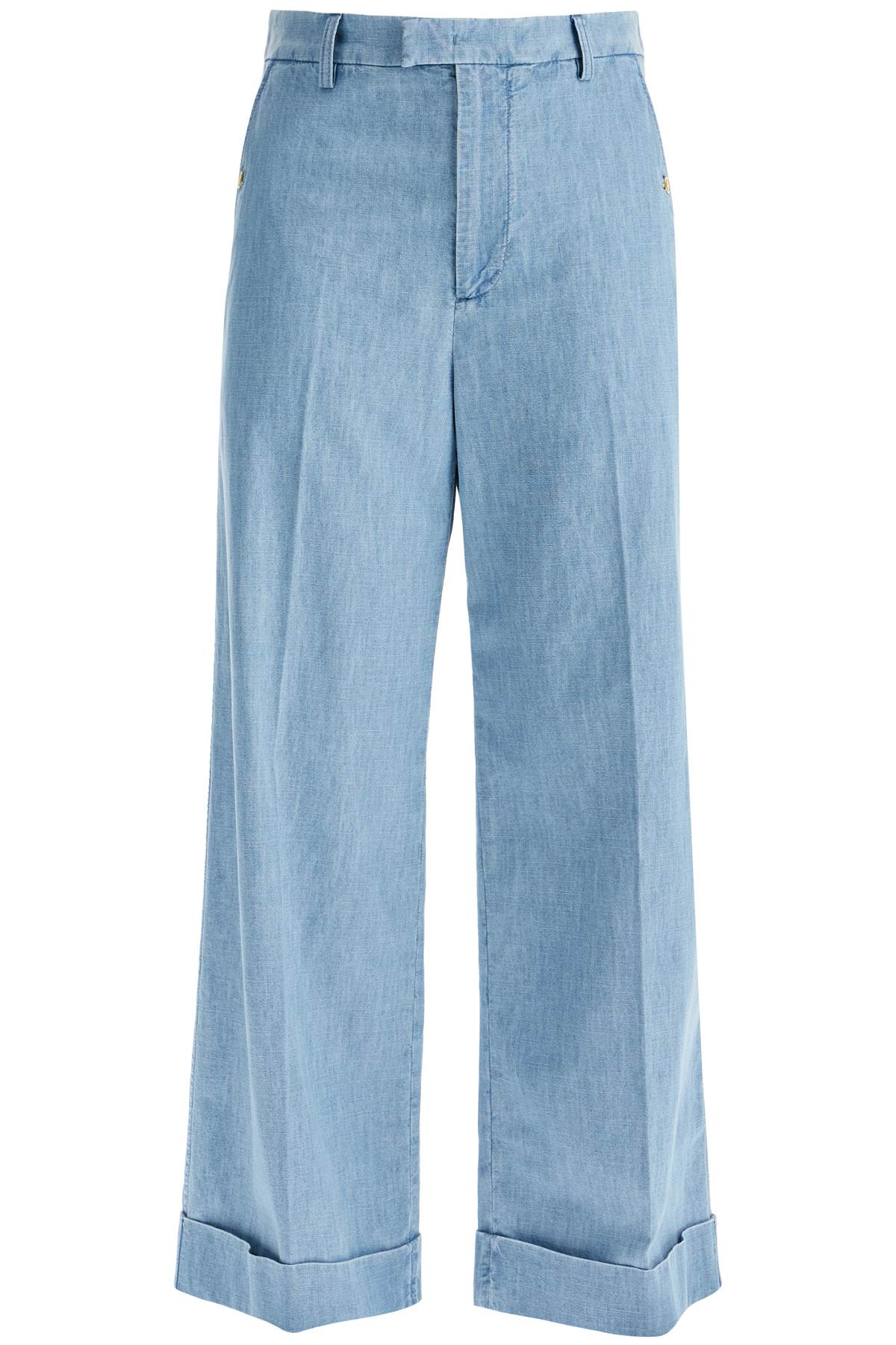 Valentino Garavani wide cropped fit denim pants