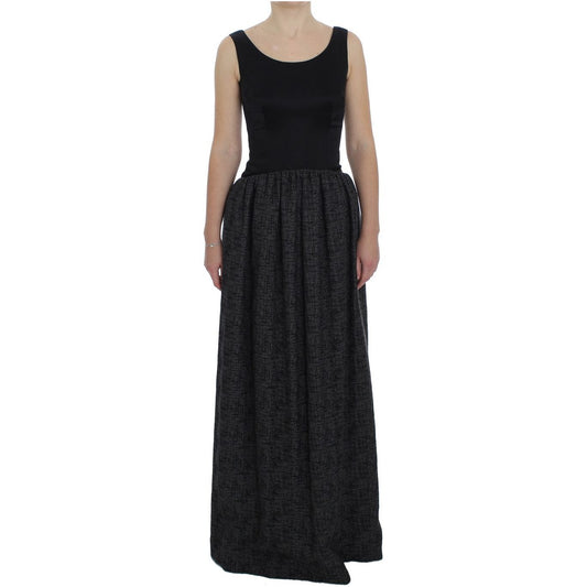 Dolce & Gabbana Elegant Black Full-Length Sheath Dress Dolce & Gabbana