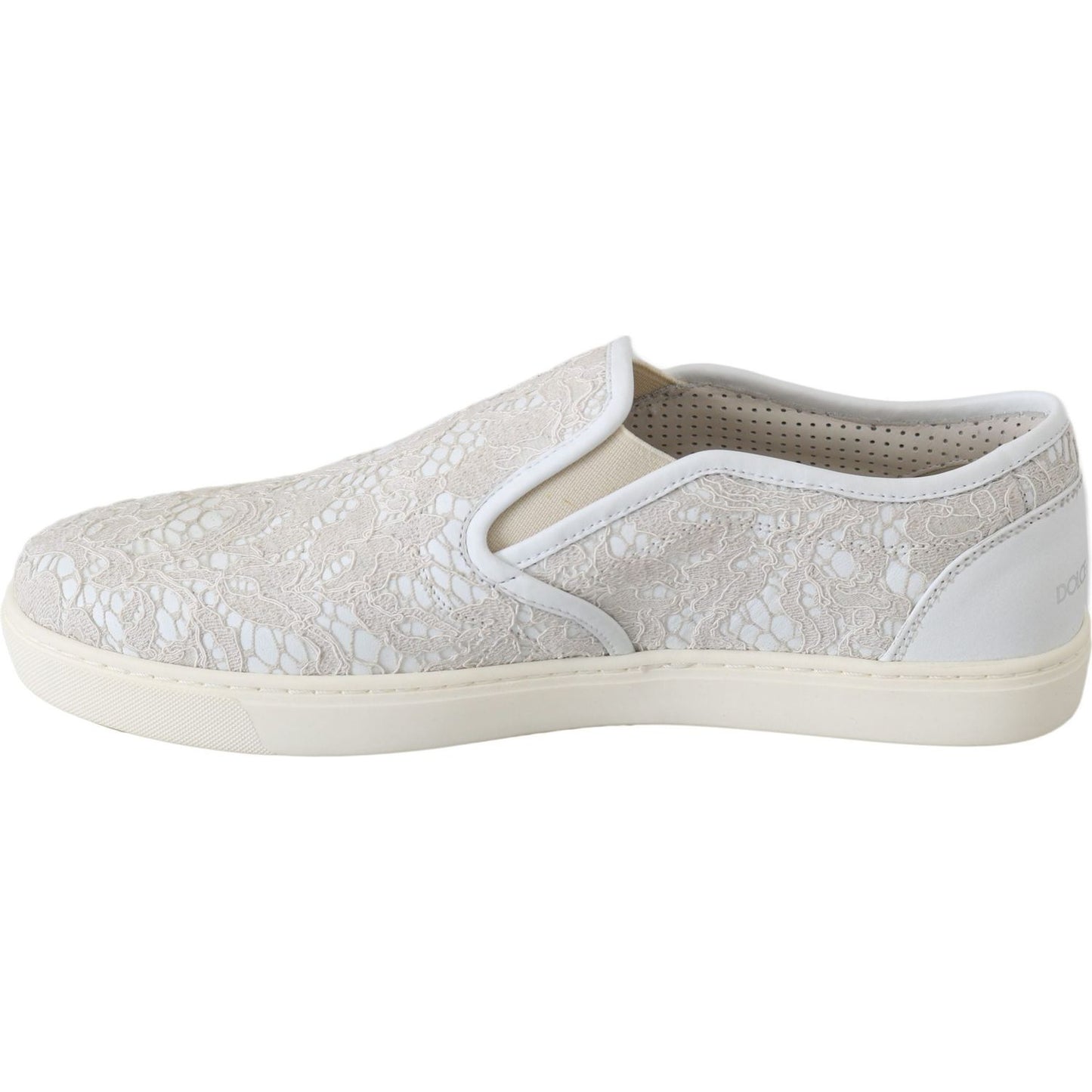 Dolce & Gabbana Elegant Off White Loafers for Ladies WOMAN SNEAKERS Dolce & Gabbana