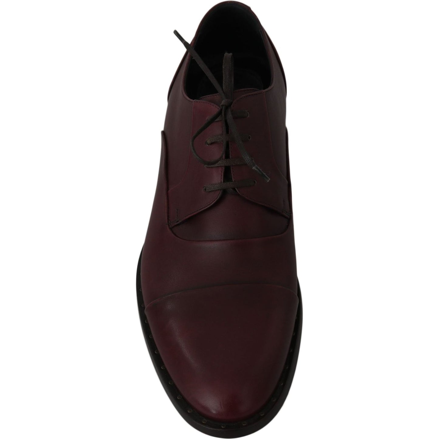 Dolce & Gabbana Elegant Bordeaux Leather Dress Shoes Dolce & Gabbana