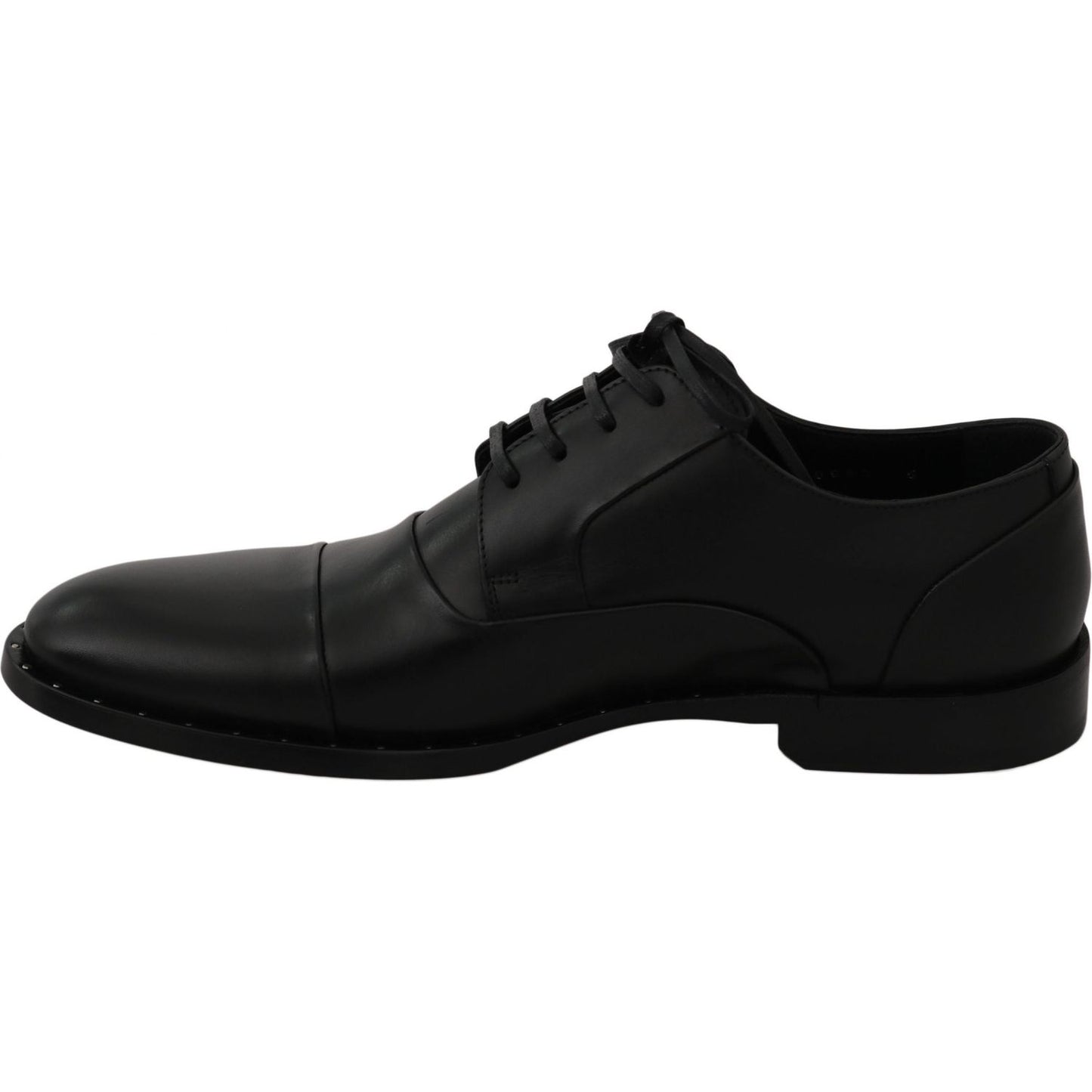 Dolce & Gabbana Sleek Black Leather Formal Dress Shoes Dress Shoes Dolce & Gabbana