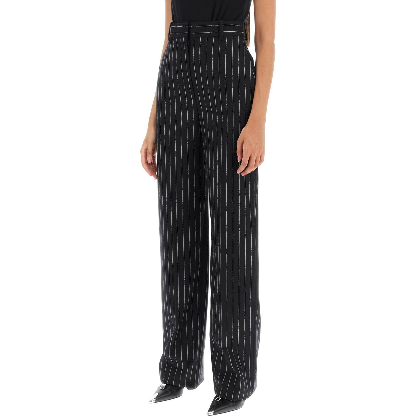 Alexander Mcqueen broken pinstripe trousers Trousers Alexander Mcqueen