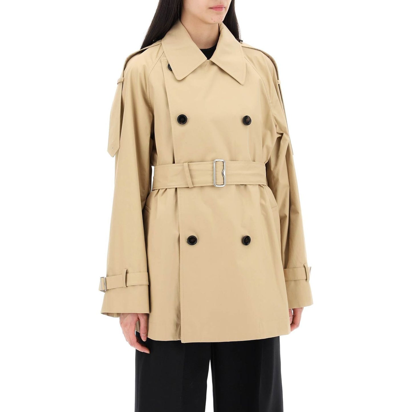 Burberry double-breasted midi trench coat Jackets Burberry