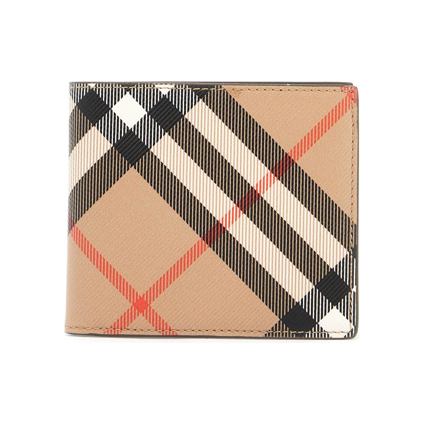 Burberry book wallet in coated canvas bi-fold design