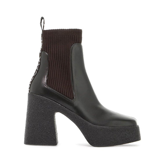 Stella McCartney skyla sock ankle boots with heel