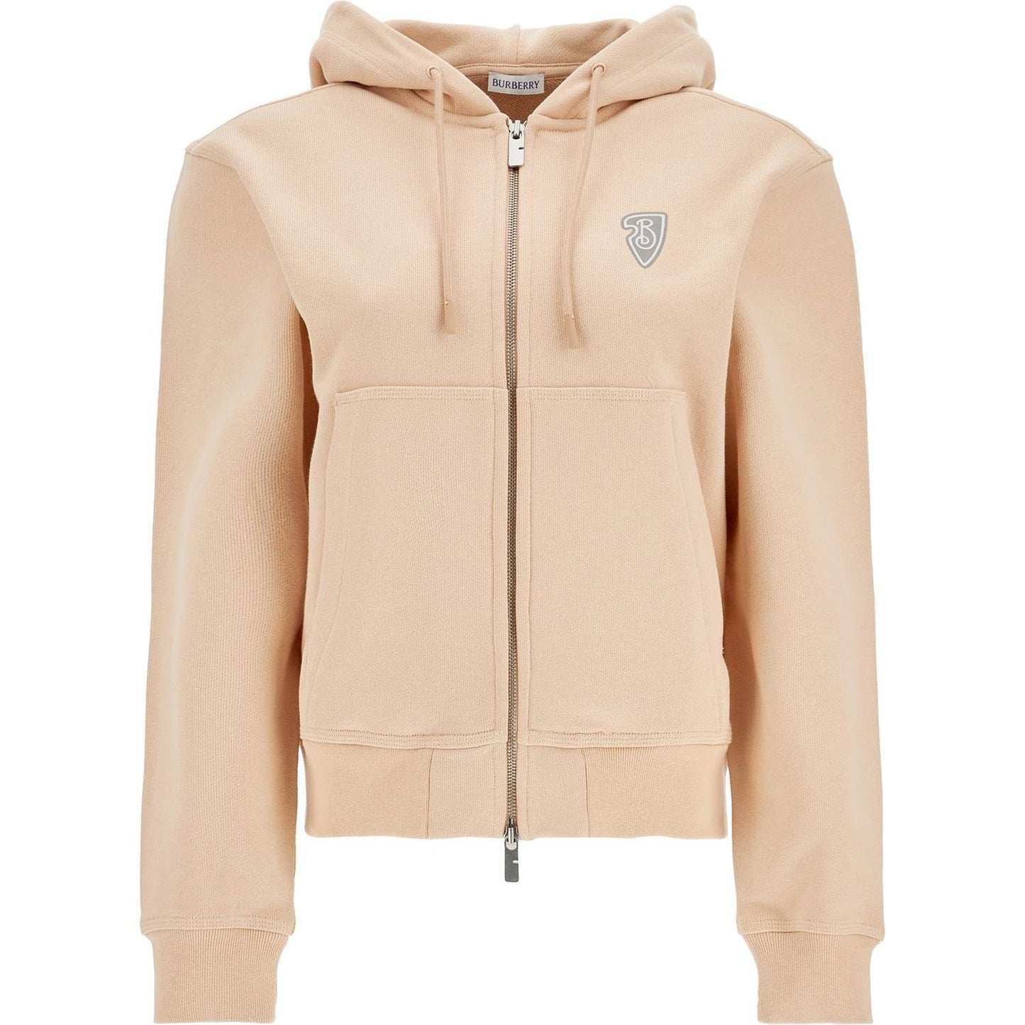 Burberry beige cotton hoodie with knight illustration Topwear Burberry