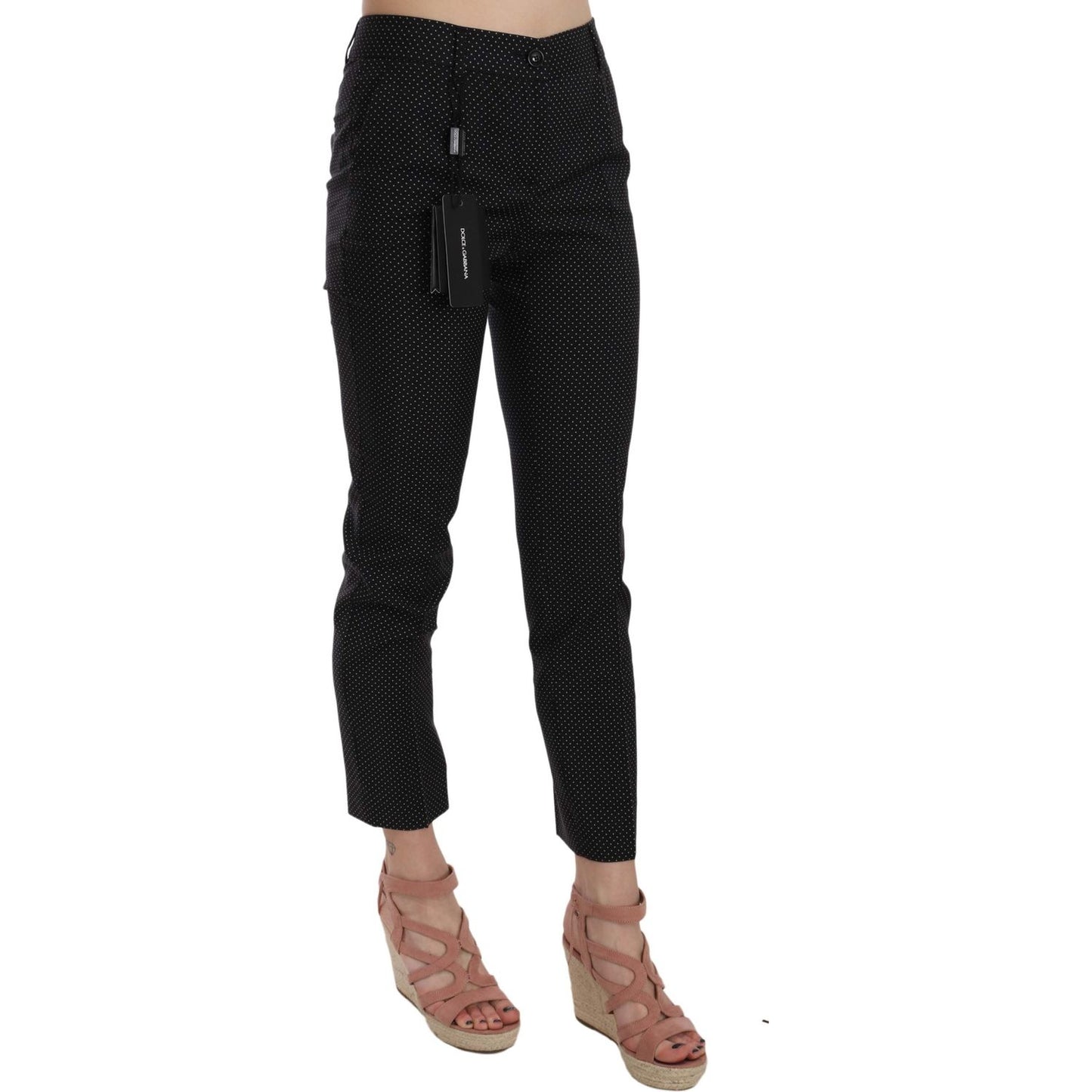 Dolce & Gabbana Elegant Black Virgin Wool Trousers Dolce & Gabbana