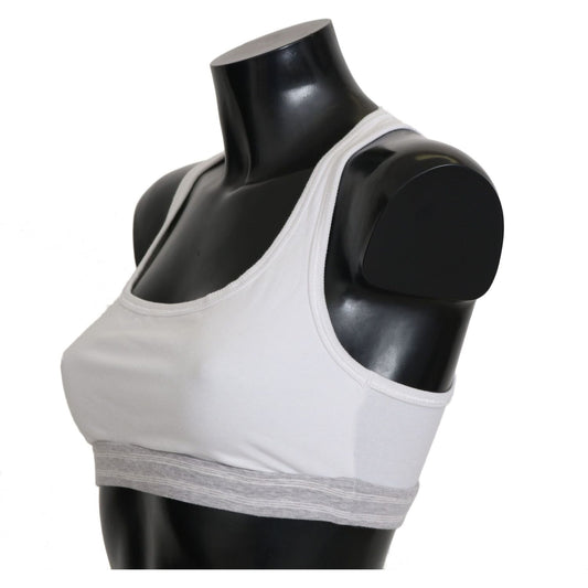 Dolce & Gabbana Elegant White Stretch Sport Bra Dolce & Gabbana