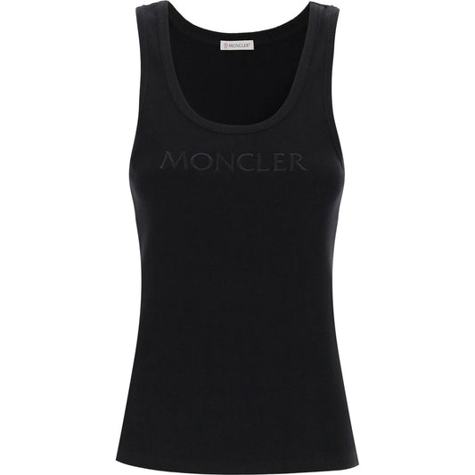 Moncler sleeveless ribbed jersey top Topwear Moncler