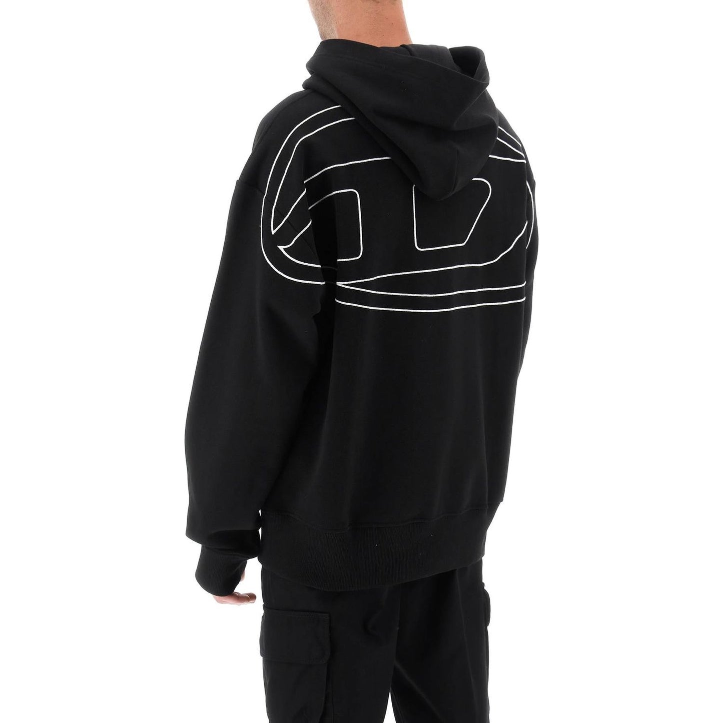 Diesel logo embroidered hoodie Topwear Diesel