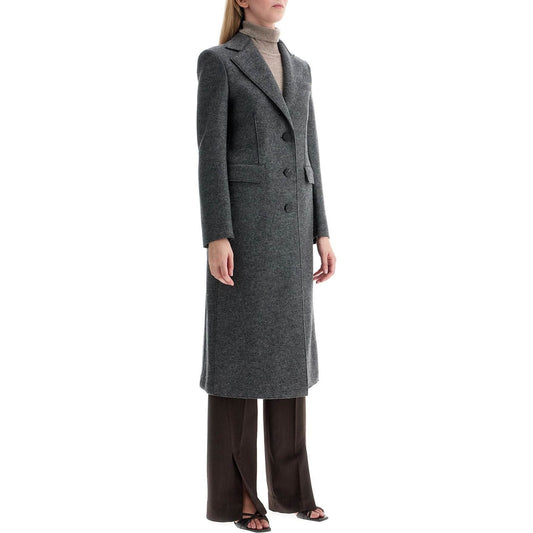 Harris Wharf London single-breasted coat in pressed wool Jackets Harris Wharf London