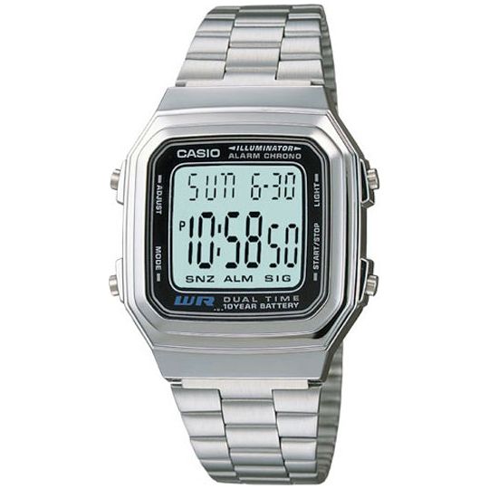 CASIO VINTAGE Mod. ILLUMINATOR 10 YEAR BATTERY DUAL TIME WATCHES CASIO COLLECTION & VINTAGE